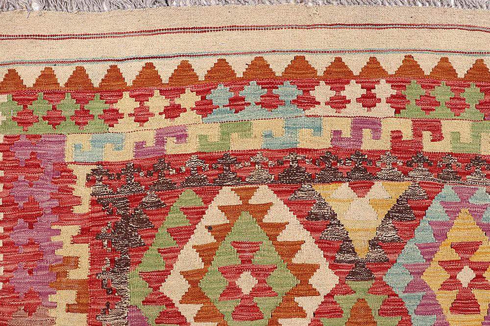 Multi Colored Kilim 6' 9 x 9' 10 - No. 64440 - ALRUG Rug Store