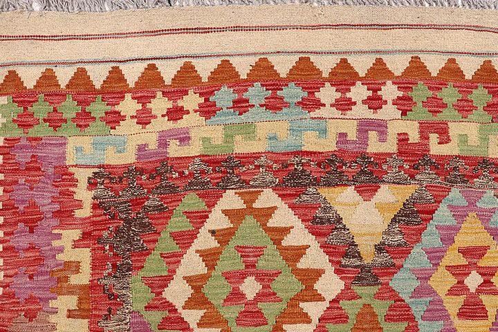 Multi Colored Kilim 6' 9 x 9' 10 - No. 64440 - ALRUG Rug Store