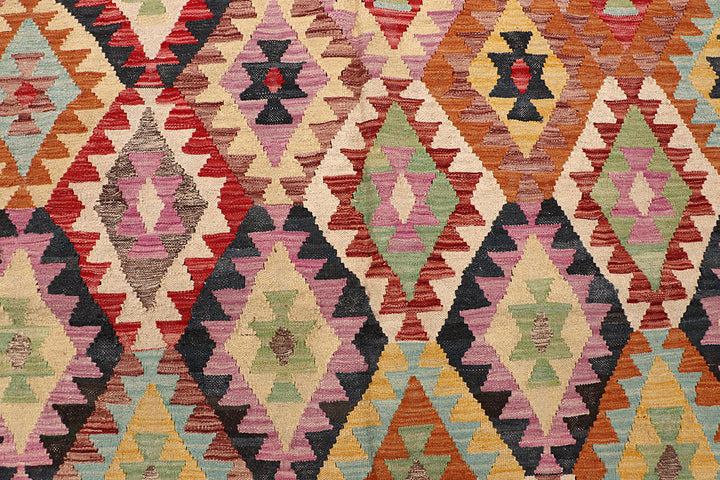 Multi Colored Kilim 6' 9 x 9' 10 - No. 64440 - ALRUG Rug Store