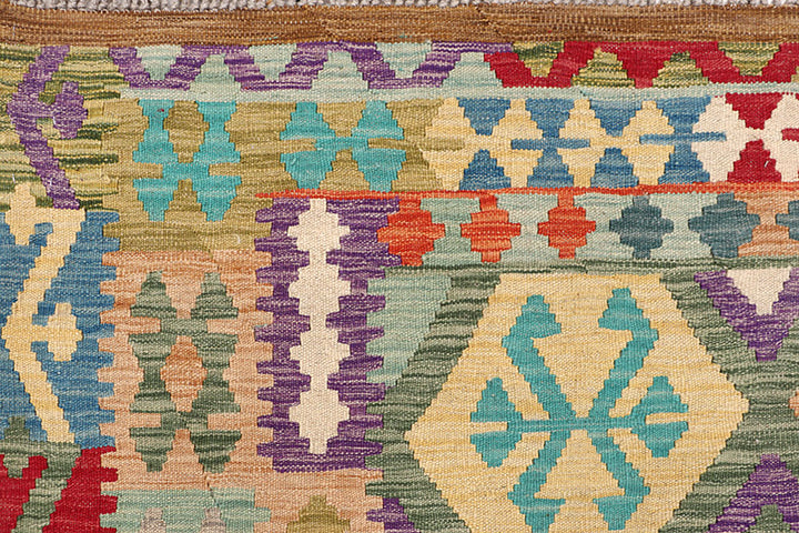 Multi Colored Kilim 6' 10 x 9' 6 - No. 64441 - ALRUG Rug Store