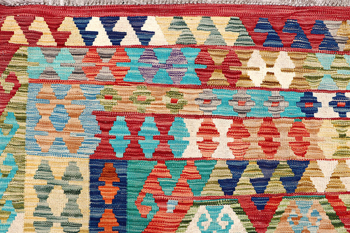 Multi Colored Kilim 6' 9 x 7' 9 - No. 64443 - ALRUG Rug Store