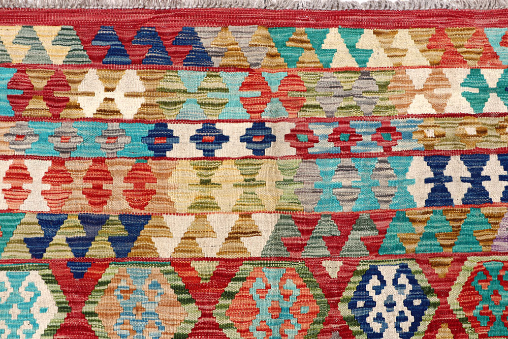 Multi Colored Kilim 6' 9 x 7' 9 - No. 64443 - ALRUG Rug Store