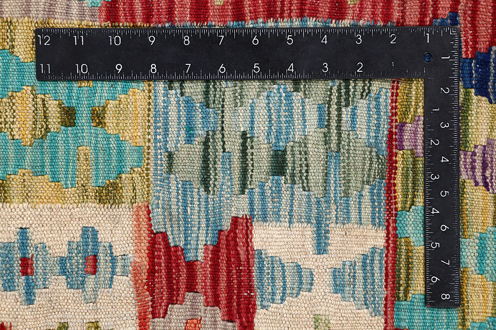 Multi Colored Kilim 6' 9 x 7' 9 - No. 64443 - ALRUG Rug Store