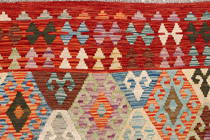 Multi Colored Kilim 6' 8 x 8' - No. 64444 - ALRUG Rug Store