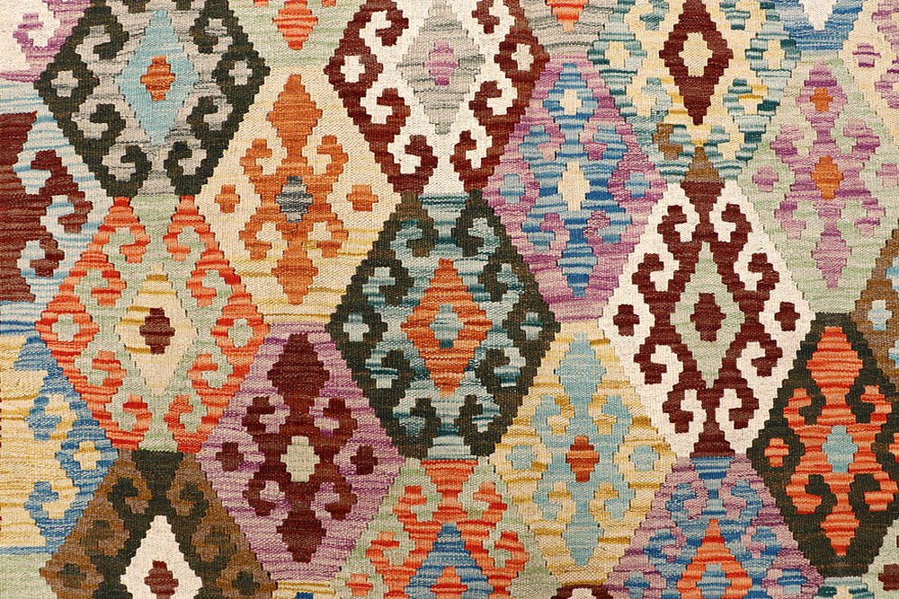 Multi Colored Kilim 6' 8 x 8' - No. 64444 - ALRUG Rug Store
