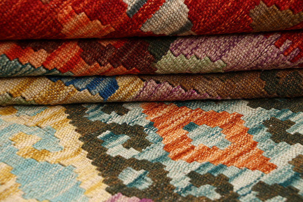 Multi Colored Kilim 6' 8 x 8' - No. 64444 - ALRUG Rug Store