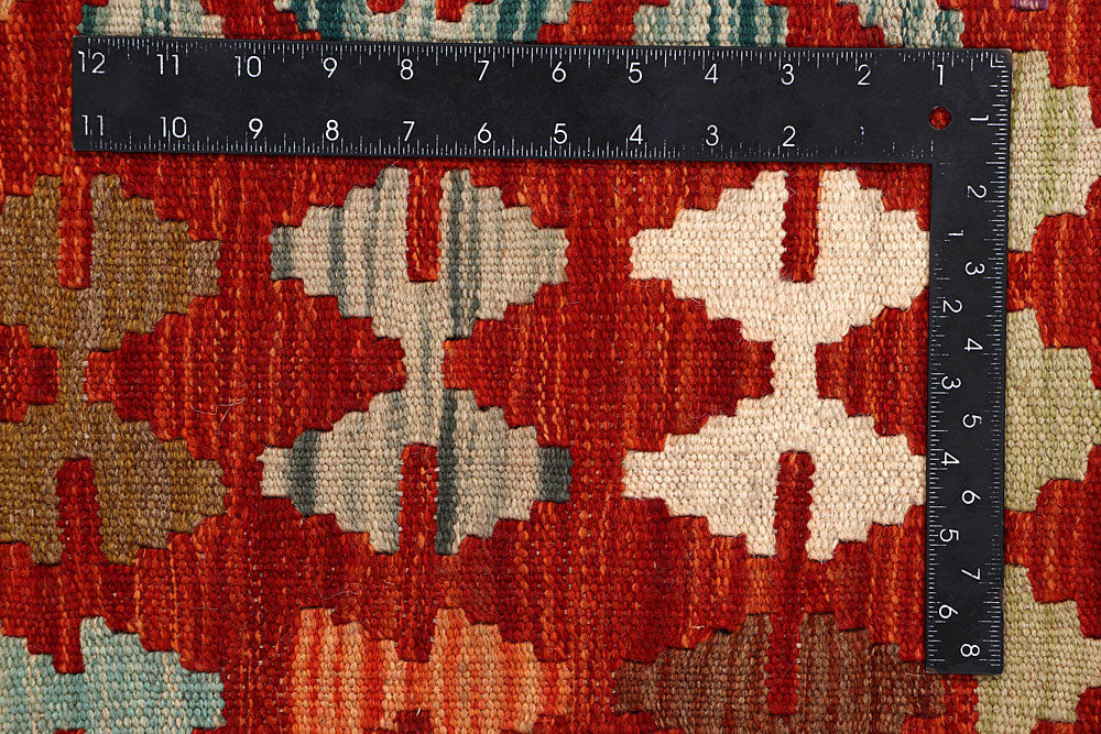 Multi Colored Kilim 6' 8 x 8' - No. 64444 - ALRUG Rug Store