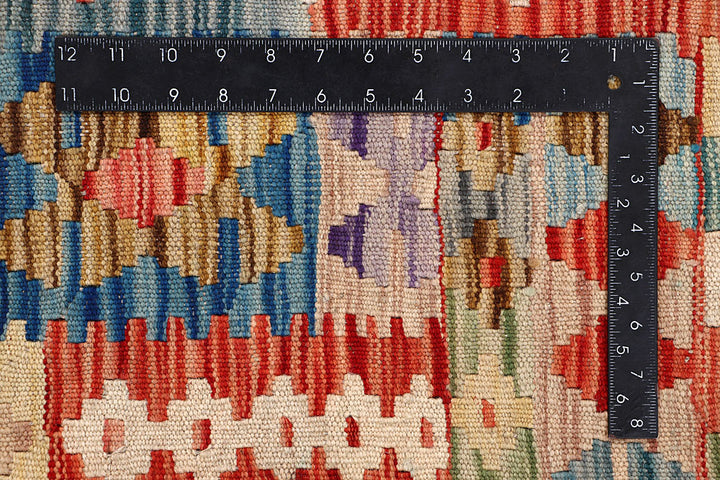 Multi Colored Kilim 6' 7 x 9' - No. 64445 - ALRUG Rug Store