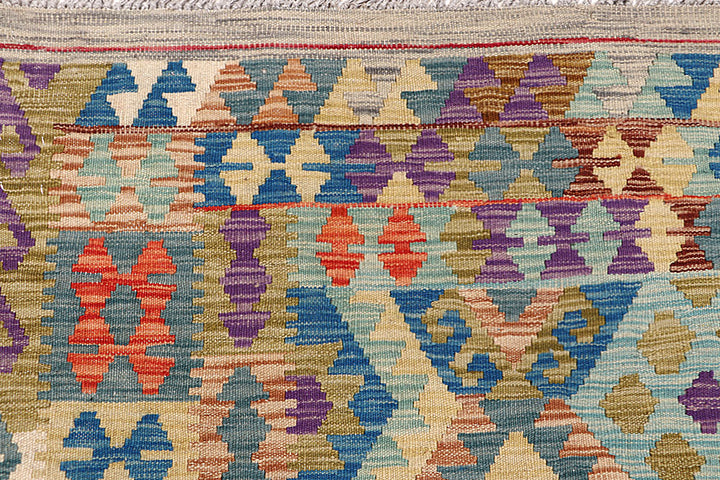 Multi Colored Kilim 6' 9 x 9' 9 - No. 64446 - ALRUG Rug Store