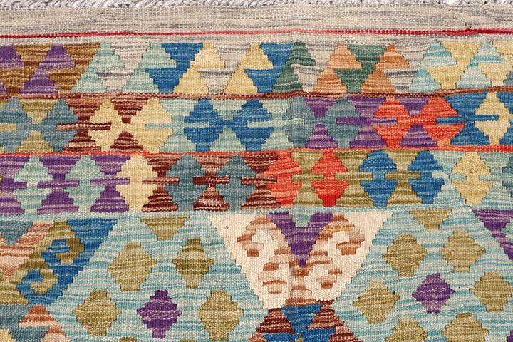 Multi Colored Kilim 6' 9 x 9' 9 - No. 64446 - ALRUG Rug Store