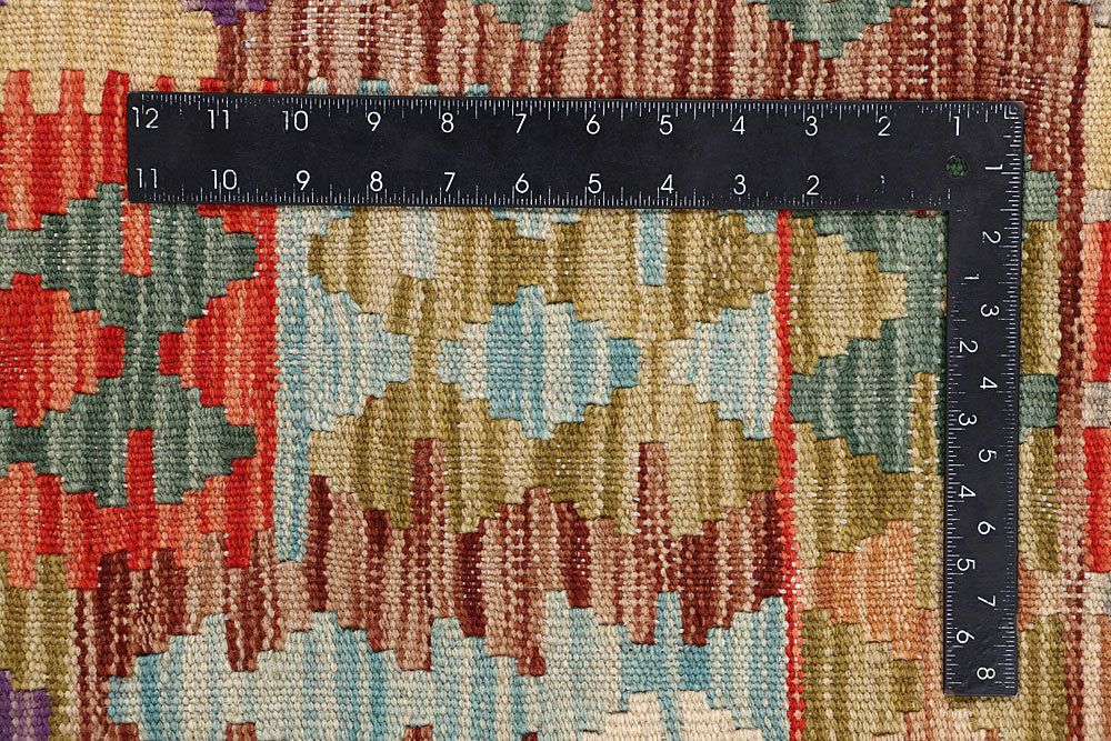 Multi Colored Kilim 6' 9 x 9' 9 - No. 64446 - ALRUG Rug Store