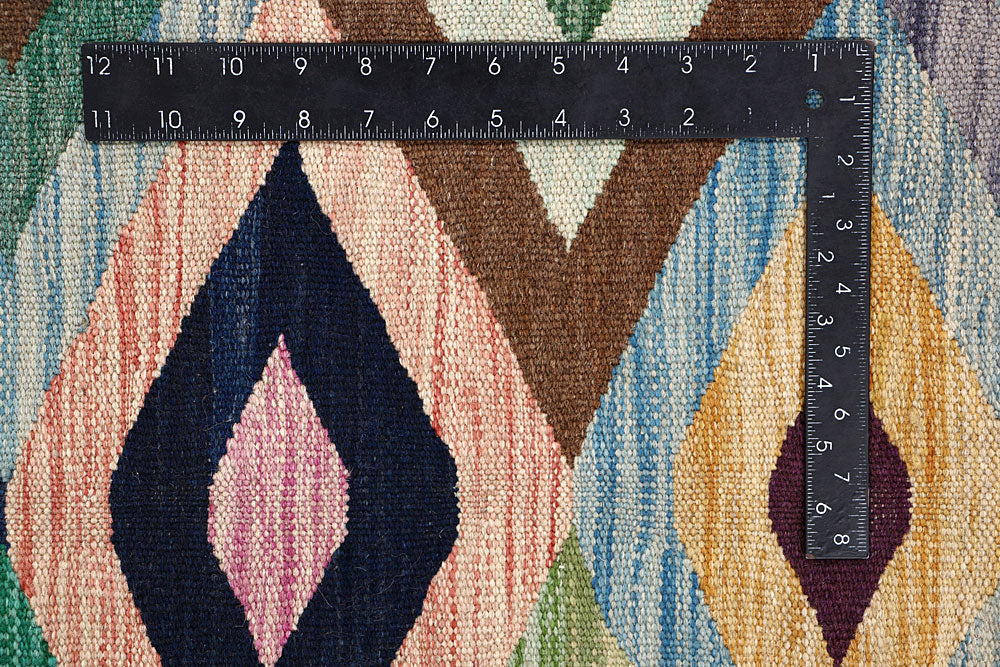 Multi Colored Kilim 6' 3 x 9' 7 - No. 64447 - ALRUG Rug Store