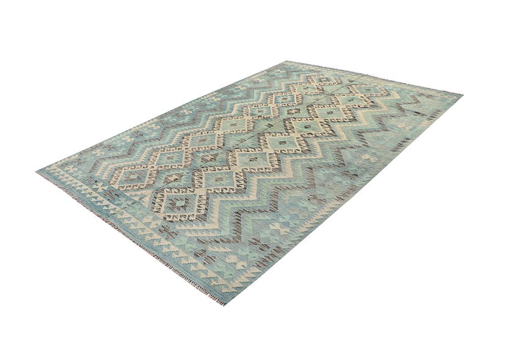 Multi Colored Kilim 6' 9 x 9' 9 - No. 64448 - ALRUG Rug Store