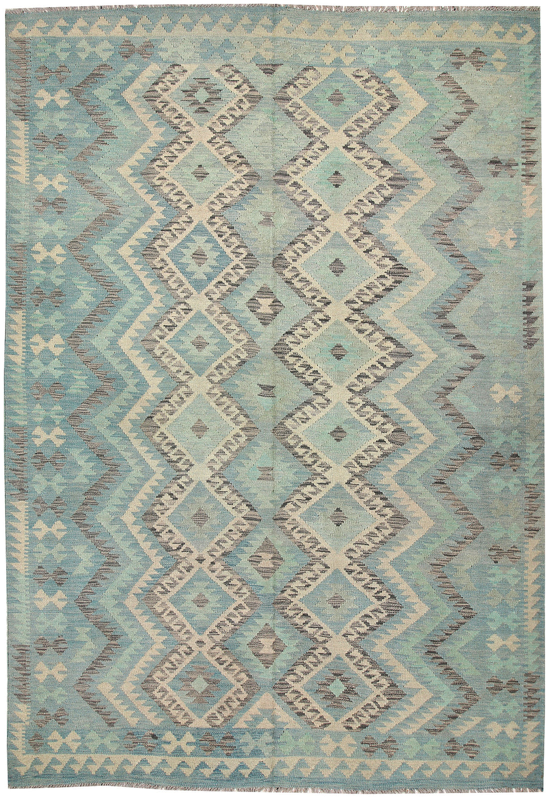 Multi Colored Kilim 6' 9 x 9' 9 - No. 64448 - ALRUG Rug Store