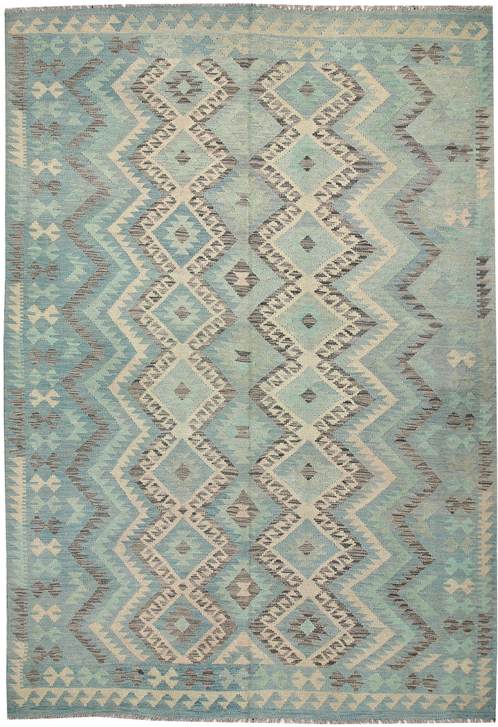 Multi Colored Kilim 6' 9 x 9' 9 - No. 64448 - ALRUG Rug Store