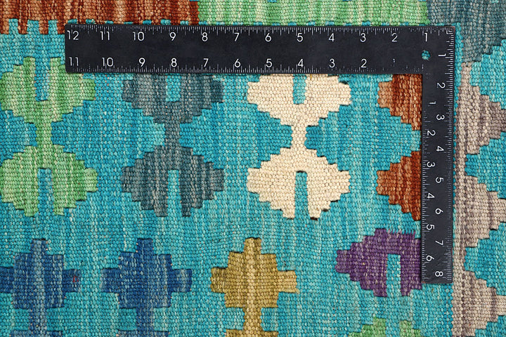 Multi Colored Kilim 6' 9 x 9' 11 - No. 64449 - ALRUG Rug Store