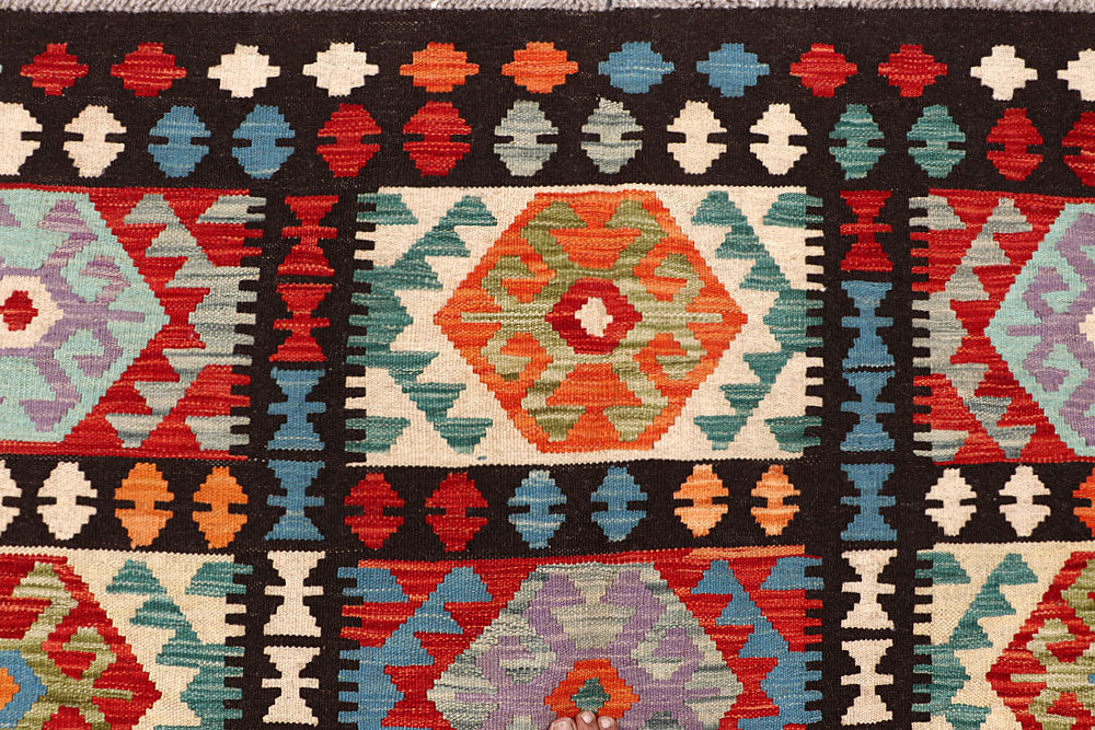 Multi Colored Kilim 6' 8 x 8' 2 - No. 64450 - ALRUG Rug Store