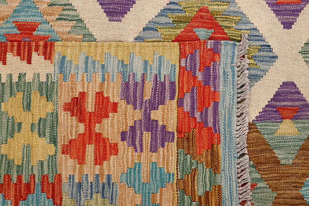 Multi Colored Kilim 6' 8 x 9' 9 - No. 64451 - ALRUG Rug Store