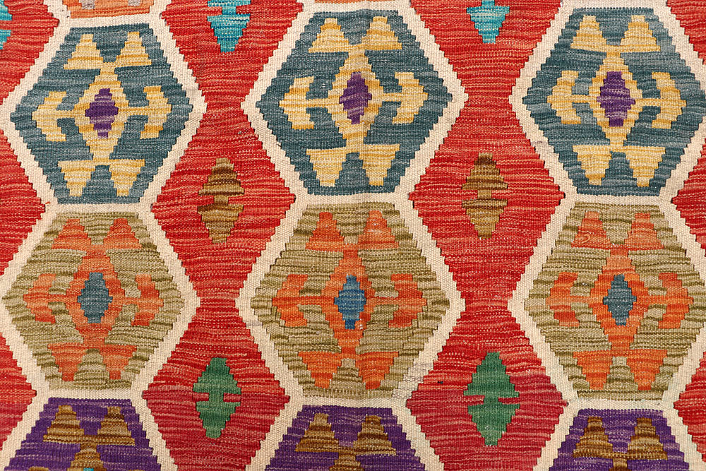 Multi Colored Kilim 7' x 9' 8 - No. 64452 - ALRUG Rug Store