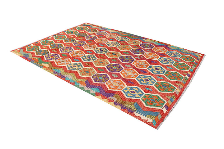 Multi Colored Kilim 7' x 9' 8 - No. 64452 - ALRUG Rug Store