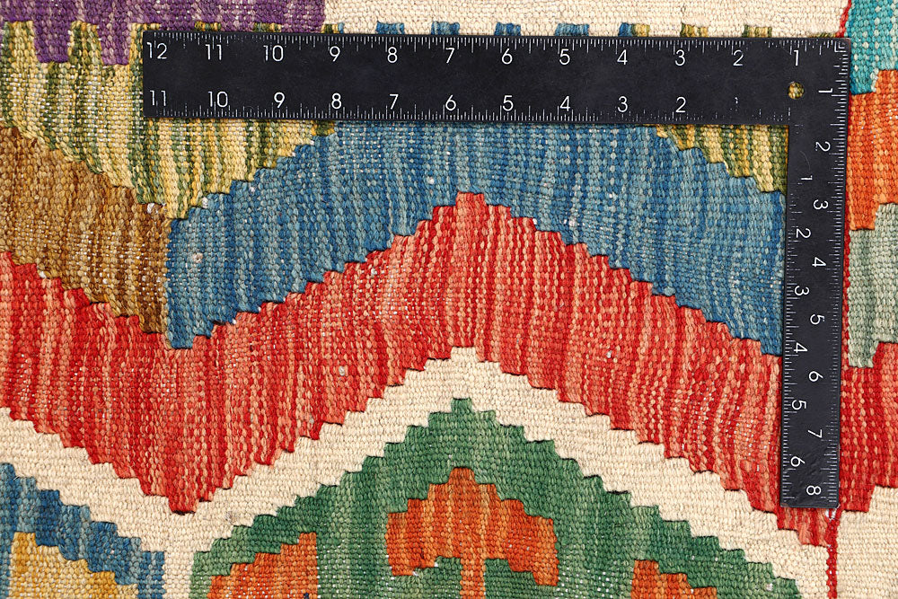 Multi Colored Kilim 7' x 9' 8 - No. 64452 - ALRUG Rug Store