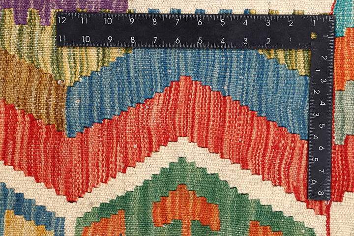 Multi Colored Kilim 7' x 9' 8 - No. 64452 - ALRUG Rug Store