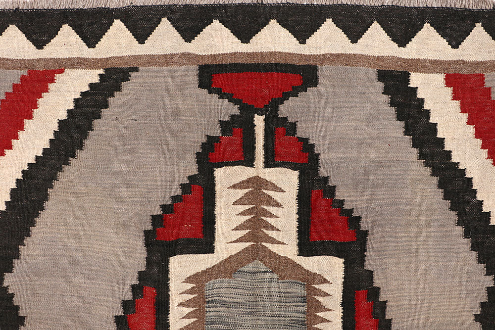 Multi Colored Kilim 6' 1 x 9' 6 - No. 64453 - ALRUG Rug Store