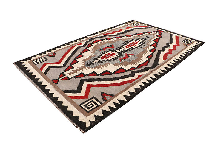 Multi Colored Kilim 6' 1 x 9' 6 - No. 64453 - ALRUG Rug Store