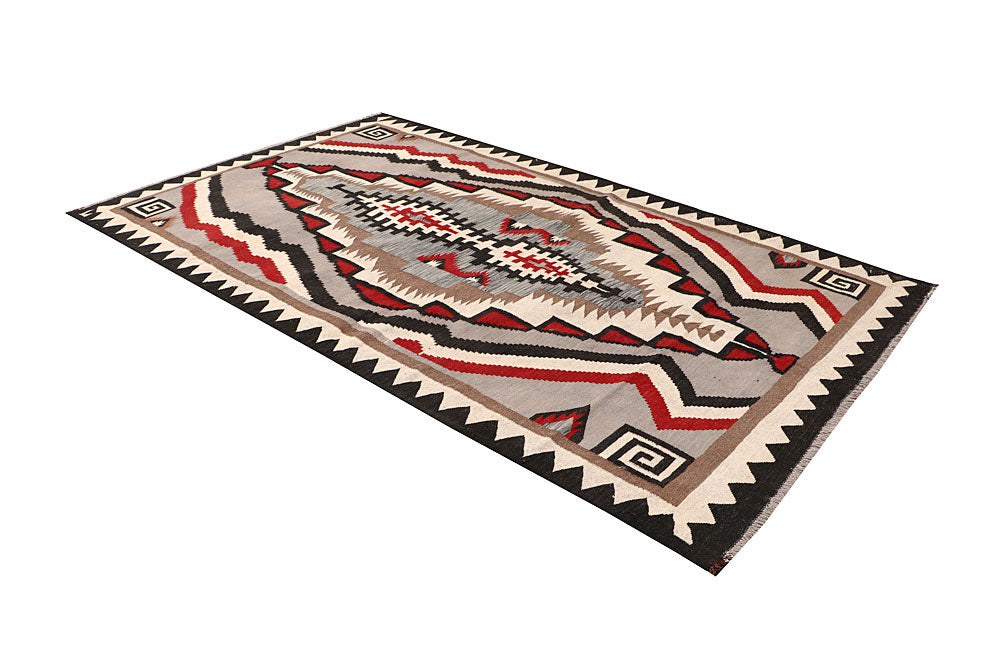 Multi Colored Kilim 6' 1 x 9' 6 - No. 64453 - ALRUG Rug Store