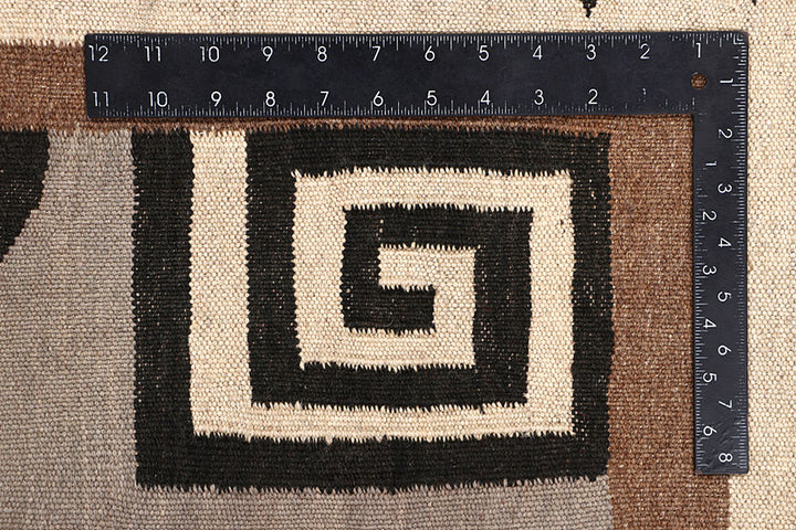 Multi Colored Kilim 6' 1 x 9' 6 - No. 64453 - ALRUG Rug Store