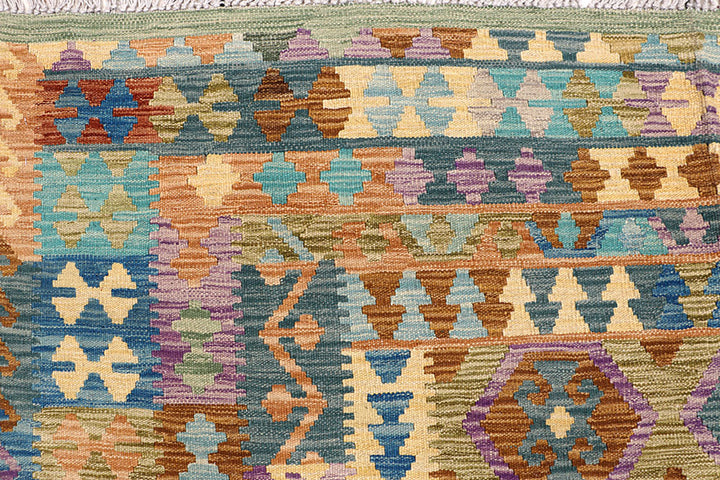 Multi Colored Kilim 6' 9 x 9' 10 - No. 64454 - ALRUG Rug Store