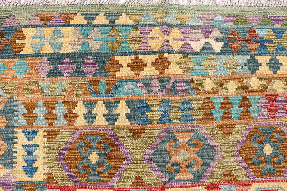 Multi Colored Kilim 6' 9 x 9' 10 - No. 64454 - ALRUG Rug Store