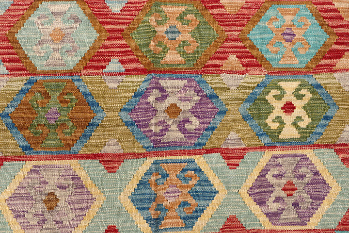 Multi Colored Kilim 6' 9 x 9' 10 - No. 64454 - ALRUG Rug Store