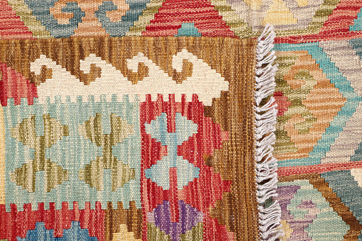 Multi Colored Kilim 6' 9 x 9' 10 - No. 64454 - ALRUG Rug Store