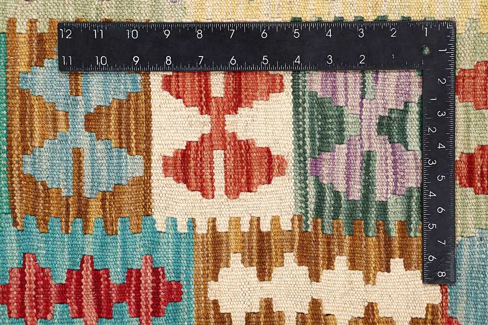 Multi Colored Kilim 6' 10 x 9' 9 - No. 64455 - ALRUG Rug Store