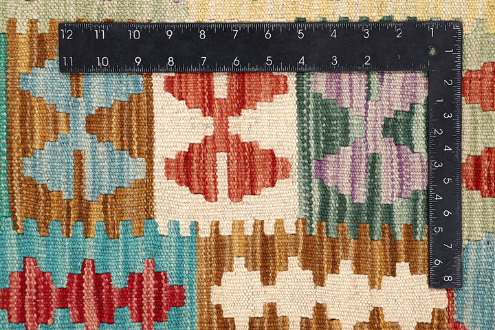 Multi Colored Kilim 6' 10 x 9' 9 - No. 64455 - ALRUG Rug Store