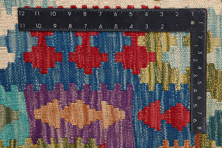 Multi Colored Kilim 6' 11 x 9' 9 - No. 64456 - ALRUG Rug Store