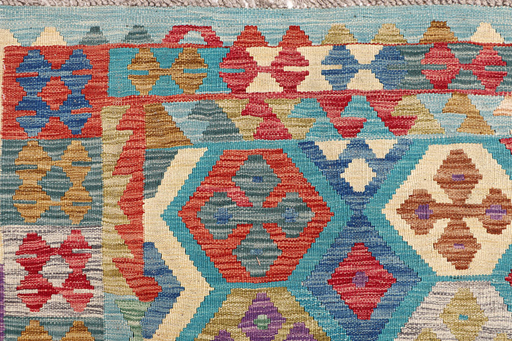 Multi Colored Kilim 6' 9 x 9' 8 - No. 64457 - ALRUG Rug Store