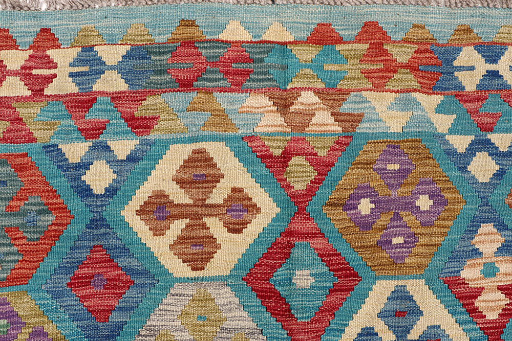 Multi Colored Kilim 6' 9 x 9' 8 - No. 64457 - ALRUG Rug Store