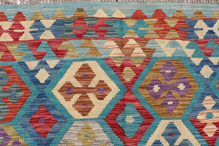 Multi Colored Kilim 6' 9 x 9' 8 - No. 64457 - ALRUG Rug Store