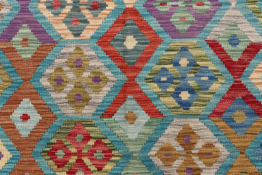 Multi Colored Kilim 6' 9 x 9' 8 - No. 64457 - ALRUG Rug Store
