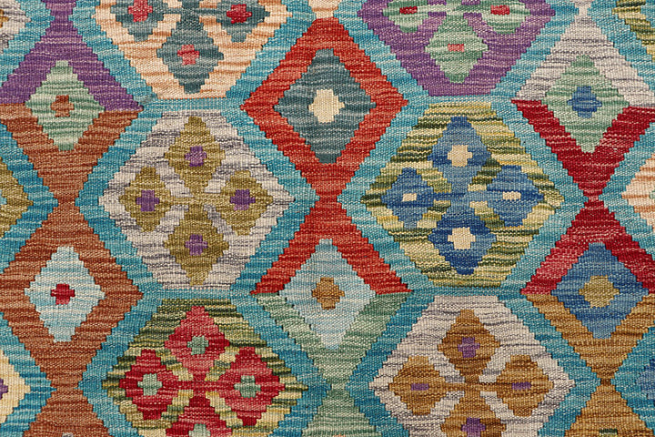 Multi Colored Kilim 6' 9 x 9' 8 - No. 64457 - ALRUG Rug Store