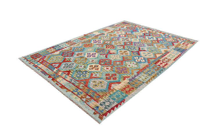 Multi Colored Kilim 6' 9 x 9' 8 - No. 64457 - ALRUG Rug Store
