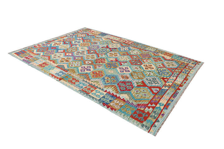 Multi Colored Kilim 6' 9 x 9' 8 - No. 64457 - ALRUG Rug Store