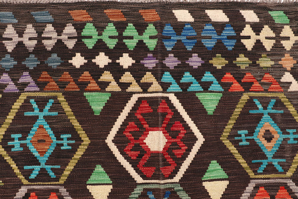 Multi Colored Kilim 6' 11 x 9' 10 - No. 64460 - ALRUG Rug Store