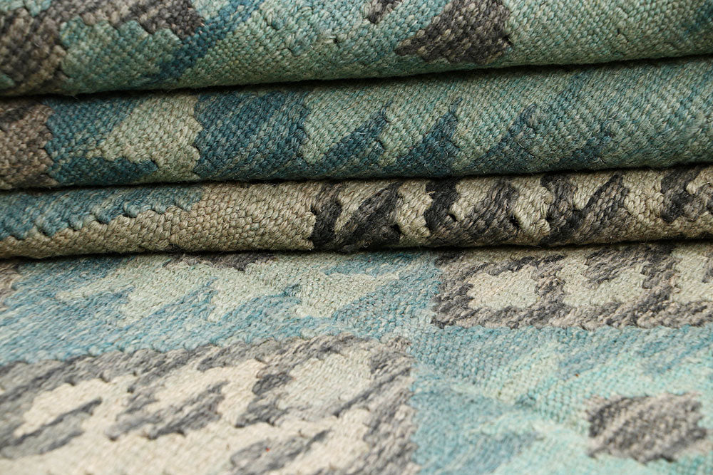 Multi Colored Kilim 6' 8 x 9' 8 - No. 64461 - ALRUG Rug Store