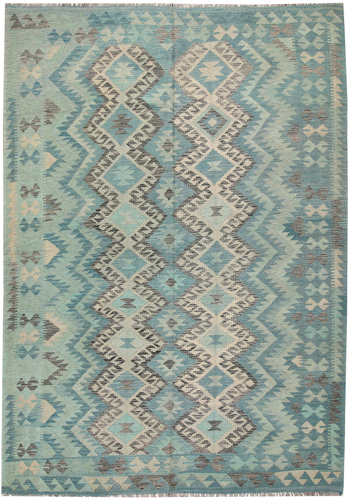 Multi Colored Kilim 6' 8 x 9' 8 - No. 64461 - ALRUG Rug Store