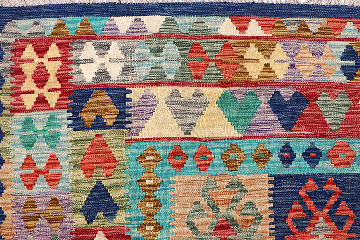 Multi Colored Kilim 6' 9 x 9' 9 - No. 64462 - ALRUG Rug Store