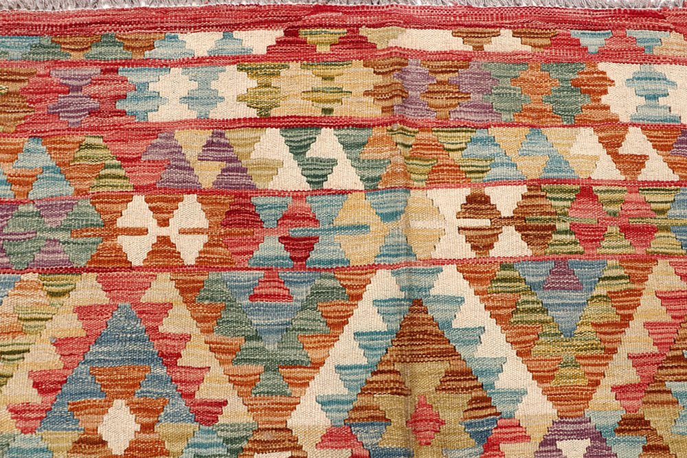 Multi Colored Kilim 6' 8 x 9' 8 - No. 64463 - ALRUG Rug Store