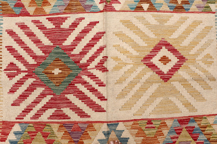 Multi Colored Kilim 6' 8 x 9' 8 - No. 64463 - ALRUG Rug Store